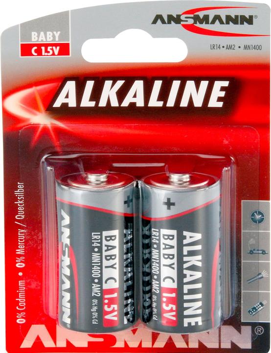 Ansmann RED LINE - Pile 2 x C - carbone (2 pcs, C, 7000 mAh)