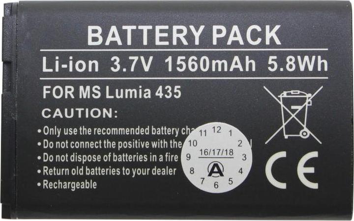 Actual product image Nokia Battery Lumia 435, Lumia 532 Battery BV-5J