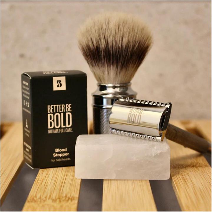 Immagine prodotto Better be bold Tappo di sangue per teste calve | Alaunstein (75 ml, Gel da barba)
