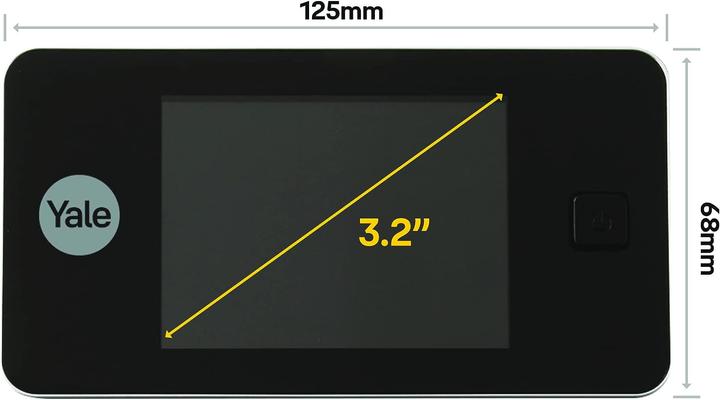 Produktbild Yale 45-5800-1443-00-0211 Digitaler Türspion mit LCD-Display 10.66cm 4.2 Zoll (Digital)