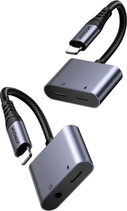 Produktbild Joyroom 2-in-1 Audio Adapter Lightning to Double Lightning - Black (Lightning, Lightning)