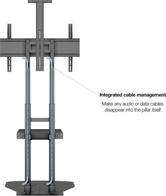 Actual product image Multibrackets TV stand 55. 80", metal, load capacity 90 kg (80", 90 kg)