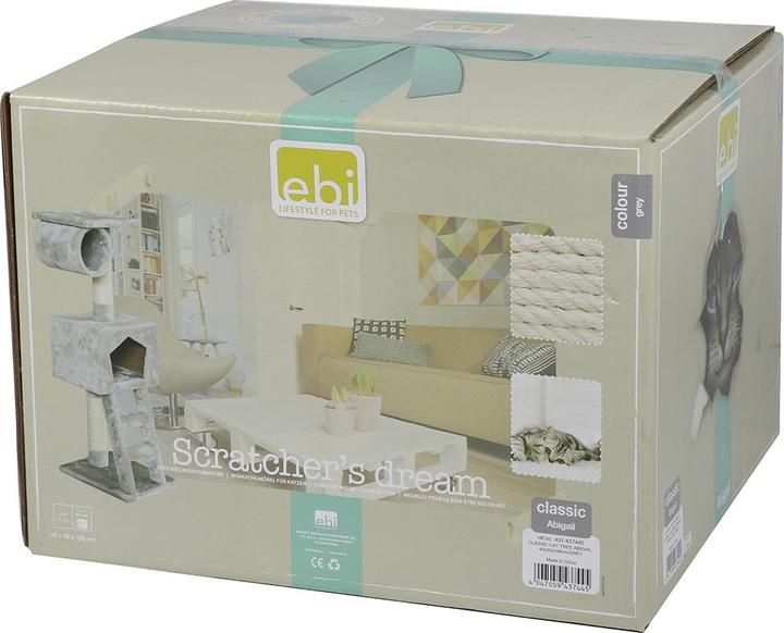 Image du produit EBI Classic Cat Tree Abigail (109 cm, Gris)