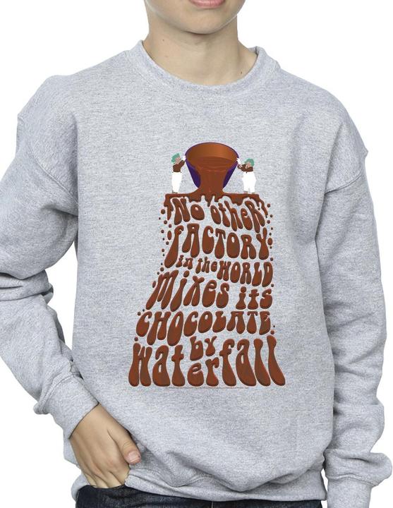 Produktbild Willy Wonka & the Chocolate Factory Chocolate Waterfall Sweatshirt Jungen (140, 146)
