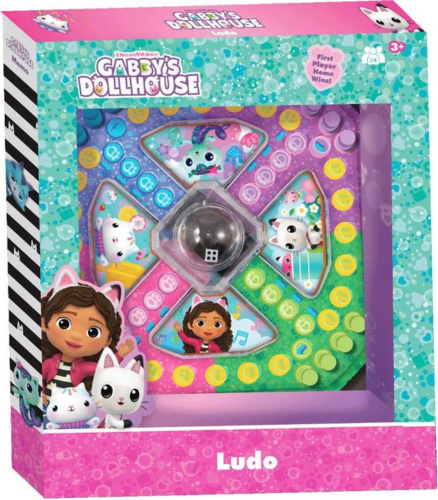 Actual product image Gabby's Dollhouse Ludo game