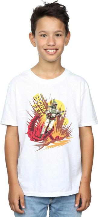 Immagine prodotto Star Wars Boba Fett Rocket Powered Maglietta Ragazzi (152, 158)