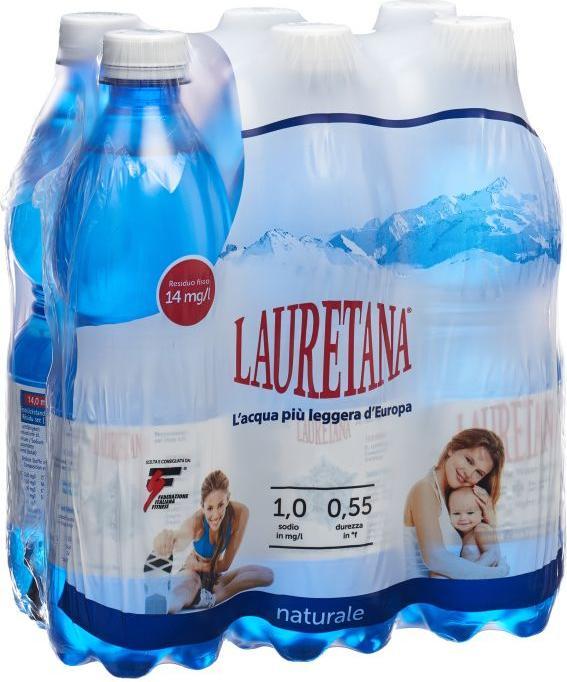 Image du produit Lauretana Mineralwasser ohne Kohlensäure (6 x 150 cl)