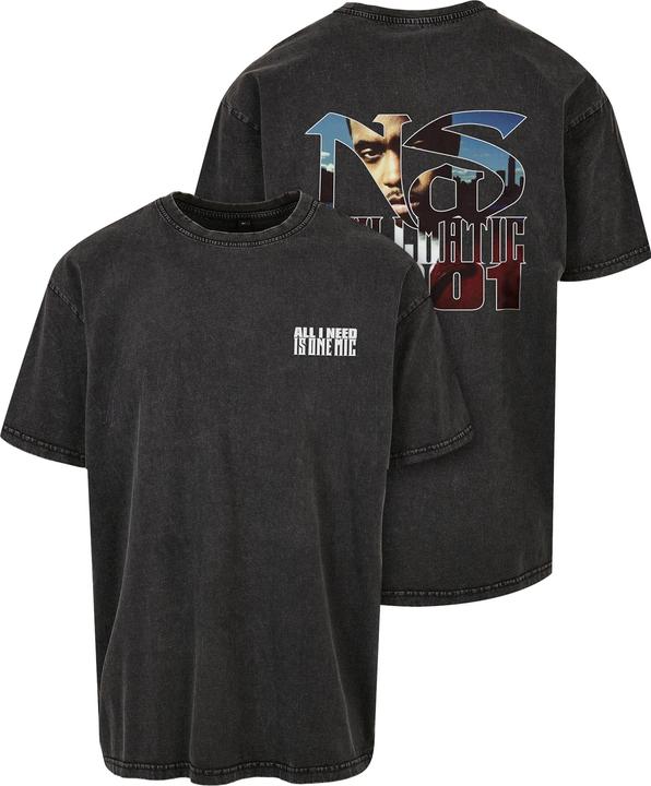 Actual product image Mister Tee Nas Stillmatic Acid Washed Oversize Tee - 89293 (M)