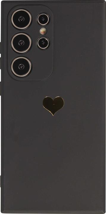 Produktbild PhoneLook Hülle Silikon Mat Herz gold (Samsung Galaxy S24 Ultra)