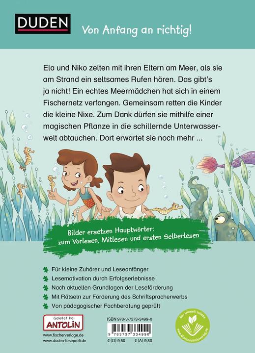 Immagine prodotto Duden Leseprofi – Mit Bildern lesen lernen: Abenteuer mit dem Meermädchen (Tedesco, Anja Kiel, Alexandra Langenbeck, 2022)