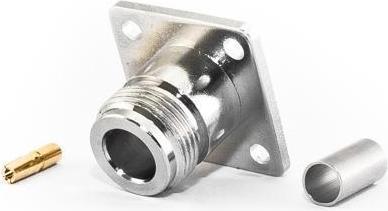 Produktbild Varia N-Einbaubuchse 4-Loch für HDF200 Kabel, Crimp Version