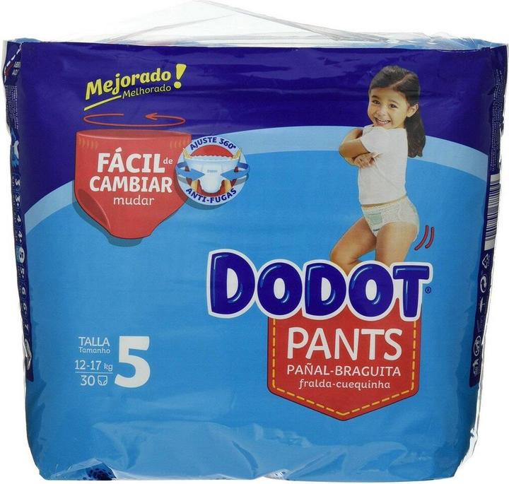 Produktbild Dodot PANTS pañal-braguita T5 12-17 kg 30 u