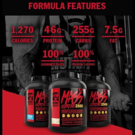 Image du produit Mutant Mass XXXtreme 2500 (Triple Chocolat, 1 pcs, 2766 g)