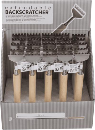 Image du produit Out of the blue Gratte-dos métallique extensible avec manche en bois