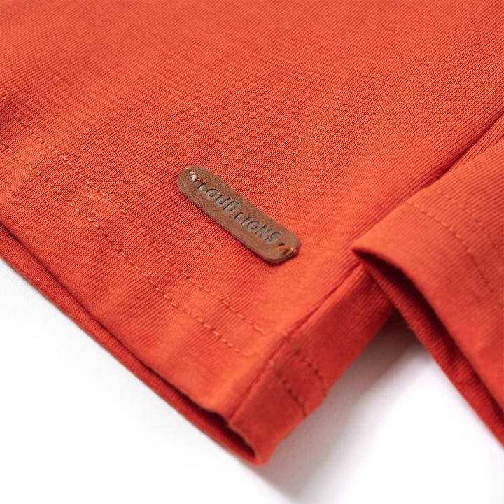 Produktbild VidaXL Kinder-Langarmshirt Orange 128,Material: 100 (128)