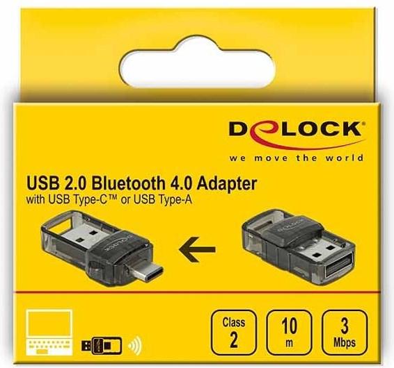 Immagine prodotto Delock Adattatore Bluetooth USB 2 in 1 (Trasmettitore e ricevitore)