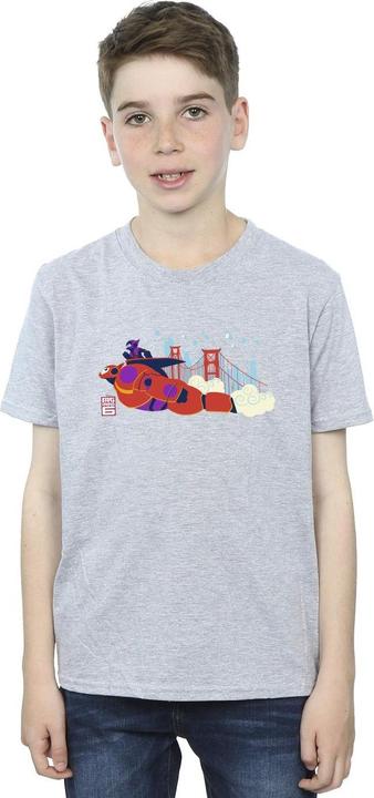 Actual product image Disney Boys Big Hero 6 Baymax Hiro Bridge T-Shirt (152, 158)