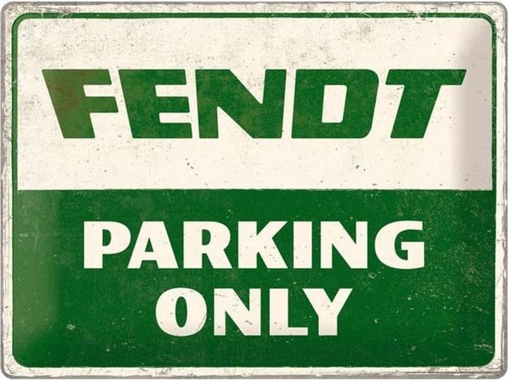 Produktbild Nostalgic-Art Merchandising Schild Fendt Parking only 30 x 40 cm, Metall (30 x 40 cm)