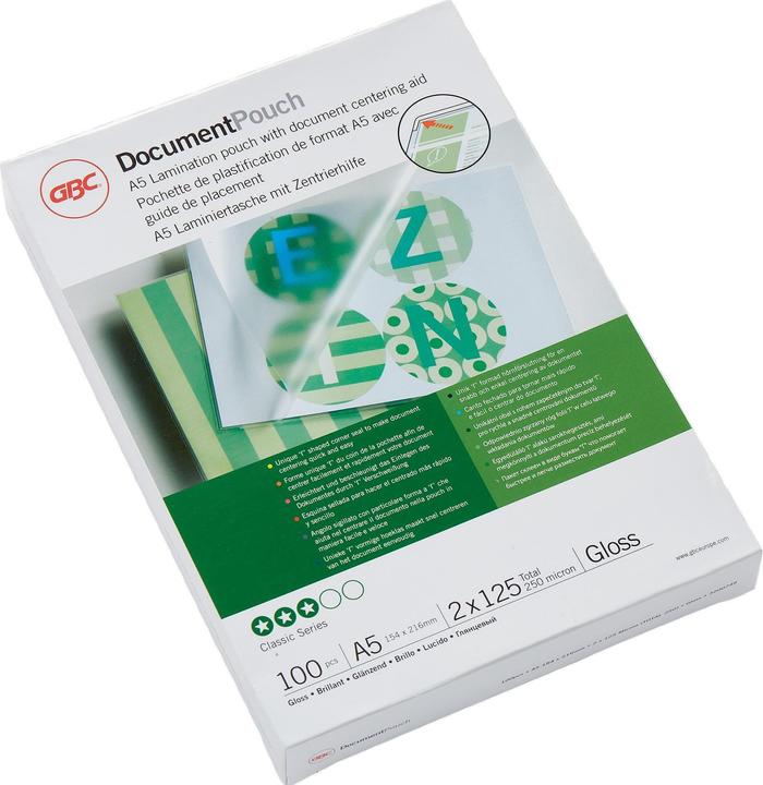 GBC Feuille de plastification (A5, 100 pièce(s), 125 µm)