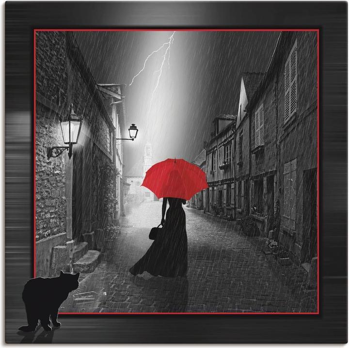Image du produit Artland La femme au parapluie rouge 2 T6FK (100 x 100 cm)