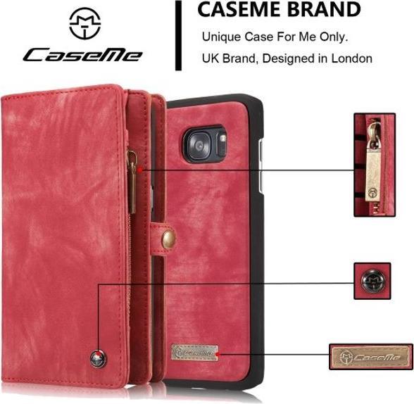 Produktbild Caseme Leder Portemonnaie mit Plastik Hülle (Samsung Galaxy S7 Edge)