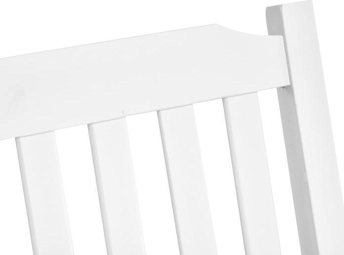 Actual product image Swisshandel24 Garden swing Swing bench Hanging bench for 2 people Solid wood Patio Terrace Backyard White 117 x