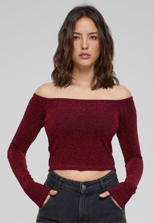 Immagine prodotto Urban Classics Ladies Off Shoulder Glitter Longsleeve (4XL)