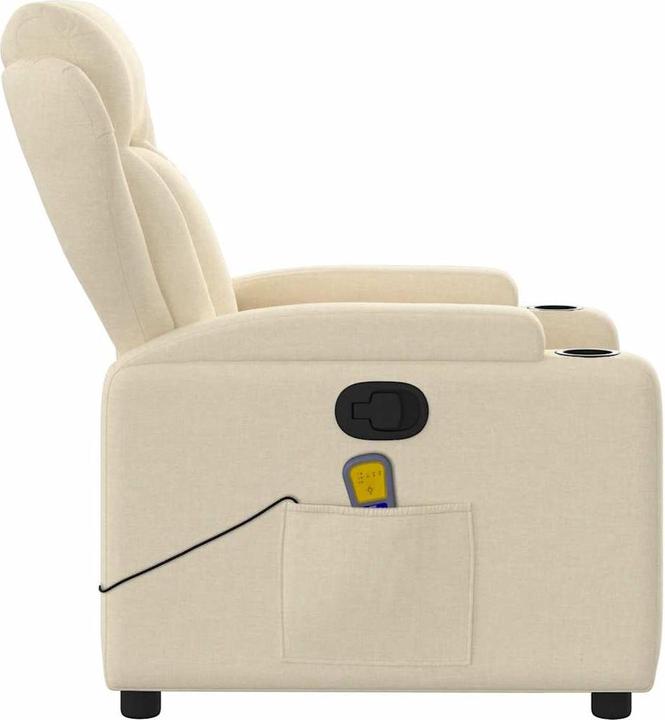 Produktbild VidaXL Massagesessel Creme Stoff,Farbe: Creme,Material: Stoff (100