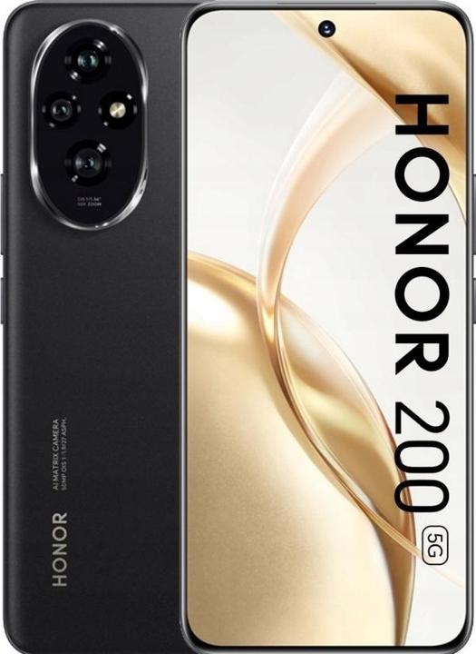 Image du produit Honor 200 (512 Go, Midnight Black, 6.70", Double SIM, 50 Mpx, 5G)