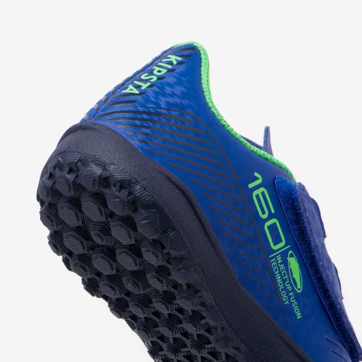Immagine prodotto Kipsta Scarpe da calcio da bambino con chiusura a velcro - 160 Easy Turf blu (32)