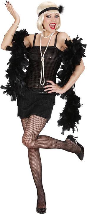 Produktbild Widmann Charleston Kleid mit Stirnband und Feder Schwarz (S, M, L)