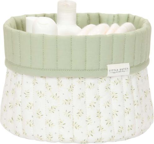 Image du produit Little Dutch Gesteppter Aufbewahrungskorb klein Blauberry Leaves