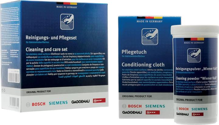 Produktbild Siemens Pflegeset für Edelstahloberflächen