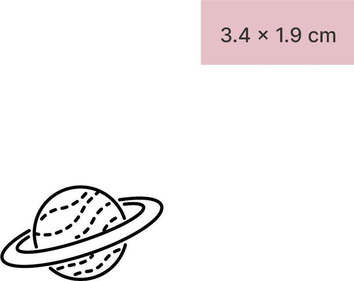 Immagine prodotto minink Tatuaggio temporaneo - Pianeta Saturno