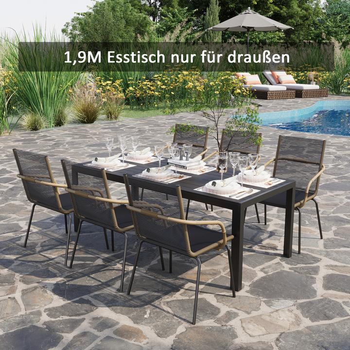 Actual product image Outsunny Polywood garden table (84.50 cm)