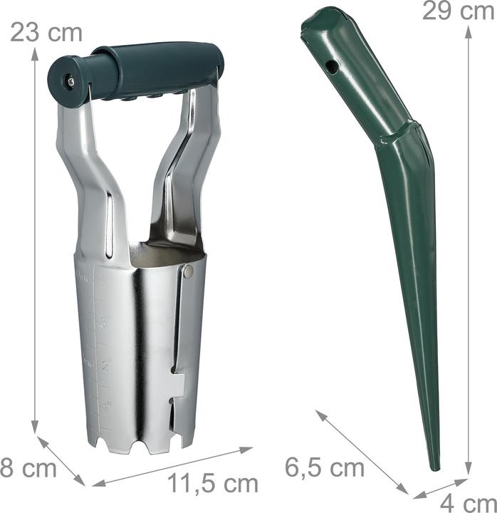 Actual product image Relaxdays 2-piece flower bulb planter set