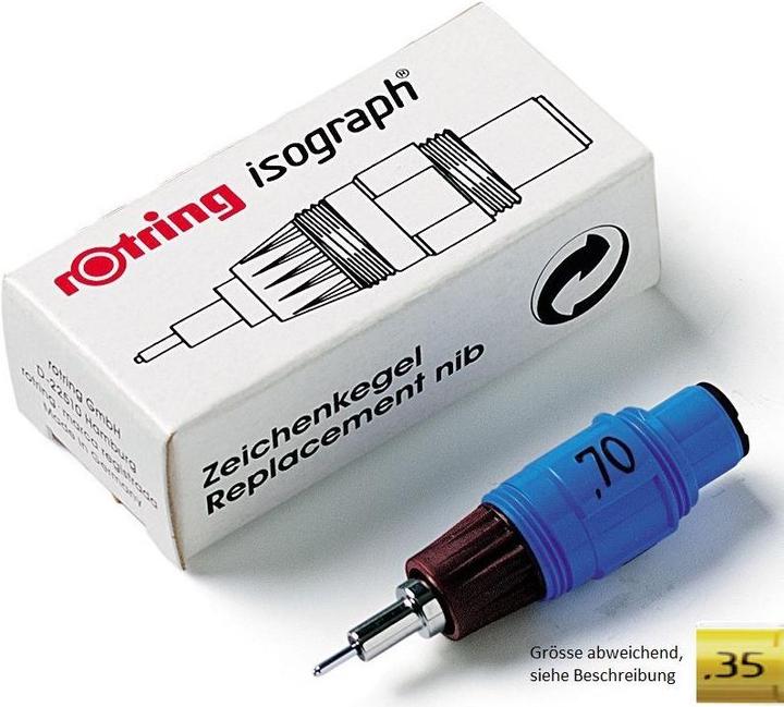 Produktbild Rotring Zeichenkegel zu Isograph (Gelb, 1 x)