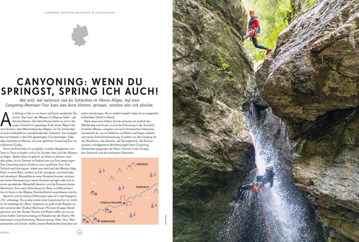 Actual product image Bildband Legendäre Outdoorabenteuer in Deutschland (German, Tanja Schuhbauer, Oliver Karaschewski, Tanja Weidner, Markus Kuhnhenne, Moritz Jacobi, Alexandra Lattek, Carlota Citoler, Erika Dürr, Aileen Tiedemann, Christian Haas, Aylin Krieger, Julia Reichardt, Franziska Consolati, 2023)