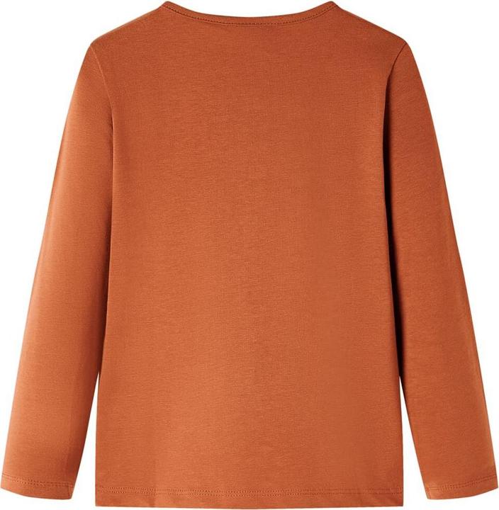 Actual product image VidaXL Children's long-sleeved shirt Cognac 104,Material: 95 % cotton. 5 (104)