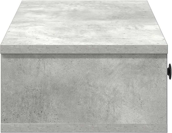 Produktbild VidaXL Wandregal mit Schubladen Betongrau 60x25x15 cm Holzwerkstoff (60 x 25 x 15 cm)