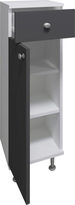 Produktbild VCM Holz Badmöbel Midischrank Badregal Badschrank Badezimmer Schublade Regal Nilosi (30 x 30 x 95 cm)