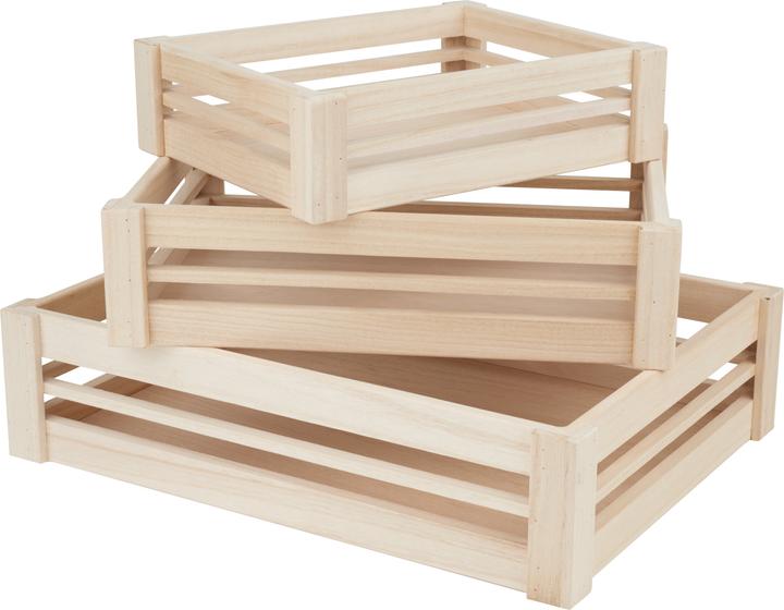 Produktbild VBS Holzkisten, flach, 3er-Set