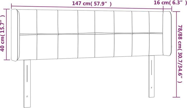 Actual product image VidaXL Rayne (147 x 16 x 88 cm)