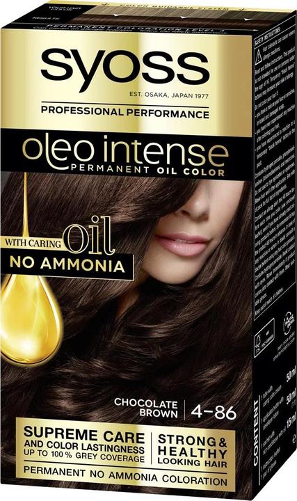 Syoss OLIO INTENSE tinte sin amoniaco #4.86-castaño helado 5 pz (4-86)