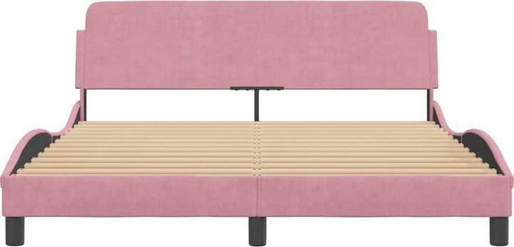 Actual product image VidaXL Bed frame with velvet headboard (160 x 200 cm)