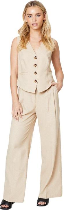 Actual product image Dorothy Perkins Womens/Ladies Linen-Look Petite Waistcoat (38 D)