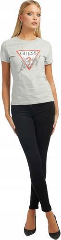 Produktbild Guess Damen Shirt Graumeliert/rot/weiss/Silber M (M)