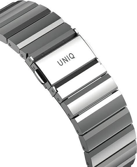 Produktbild Uniq pasek Strova Apple Watch 42/44/45/ 49mm Series 1/2/3/4/5/6/7/8/SE/SE2/Ultra Stainless Steel sre (Edelstahl)