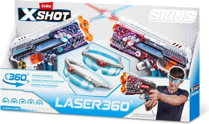 Immagine prodotto Xshot Skins Laser 360° (2 blaster laser e 2 cuffie a infrarossi)