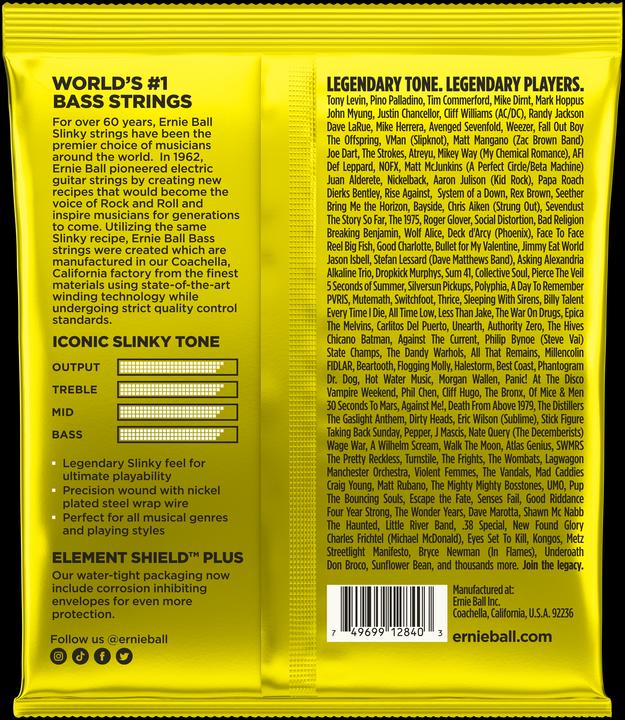 Nutritional values and ingredients Ernie Ball Slinky Beefy (4 x, Bass, 0.07")